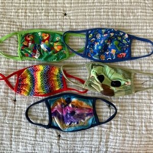 Disney World cloth masks set of 5 Grogu Mickey Mouse Pixar